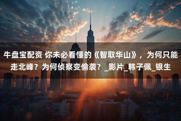 牛盘宝配资 你未必看懂的《智取华山》，为何只能走北峰？为何侦察变偷袭？_影片_韩子佩_银生